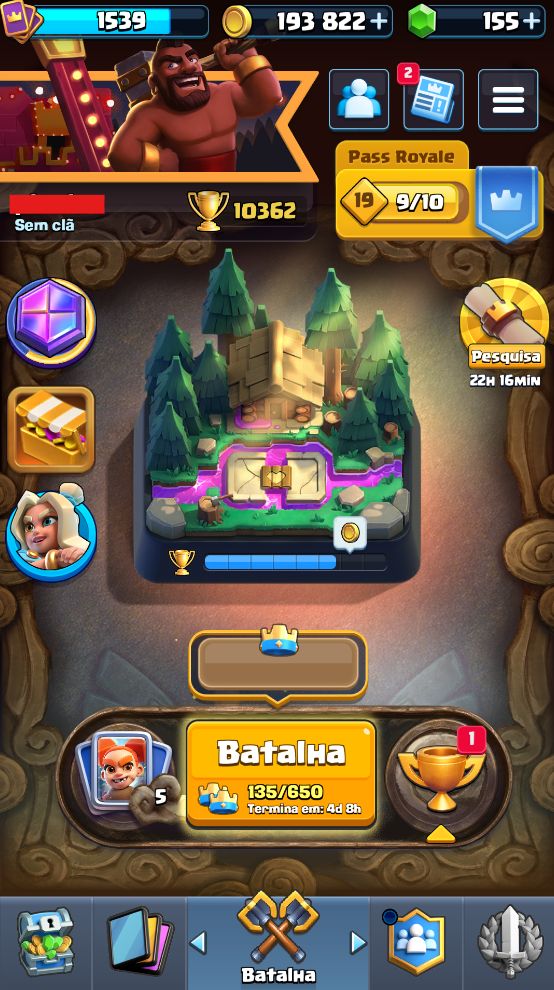 Clash Royale | 10.362 Troféus + 11 Evoluções + 4 Heróis | Acesso Total