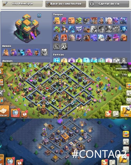 Contas Clash of Clans CV7 CV15 | Full e Semi Full | Entrega Automatica