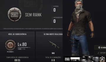 PUBG PLUS+ | LEVEL 80 | MEDALHA 3 ANOS | RANKED | ENTREGA AUTOMÁTICA