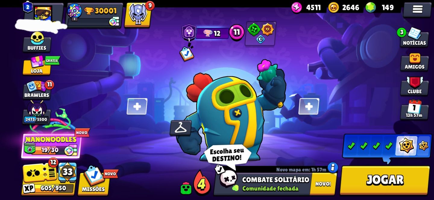 SUPERCELL ID: BRAWL STARS 30K (20 HIPER) + CLASH ROYALE 11.5K FULL CARTAS