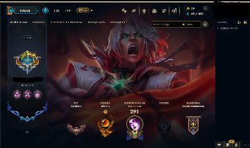 CONTA UNRANKED LEVEL 124 | SEM RANK | 35 SKINS | 172 CAMPEOES | FULL ACESSO
