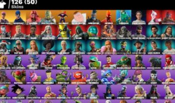 Conta de fortnite rara! TRYHARD com salve mundo! Com mais de 100 skins!!