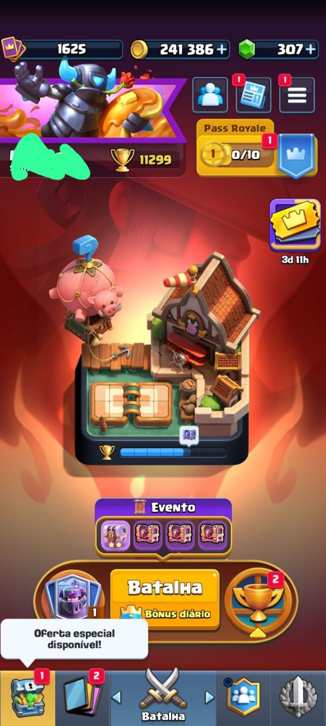 CONTA CLASH ROYALE ANTIGONA QUASE 10 ANOS