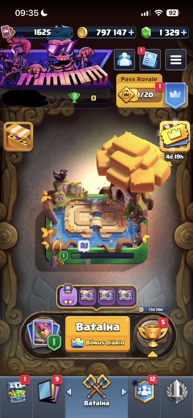 Conta Clash Royale 14k de troféus Liga 3