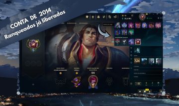 Conta lol de 2014 nivel 30 / Ranqueadas já liberadas / league of legends