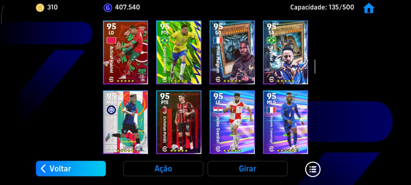 CONTA EFOOTBALL MOBILE COM FORÇA COLETIVA 3187!