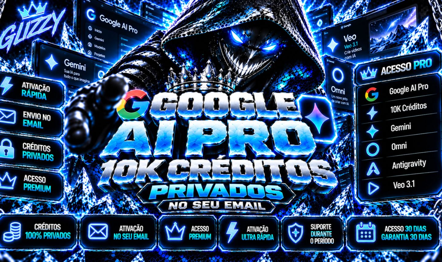 GOOGLE AI PRO 10K CRÉDITOS PRIVADOS | ATIVAÇÃO EM 10 E-MAILS | ACESSO PREMIUM
