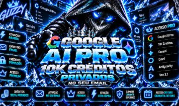 GOOGLE AI PRO 10K CRÉDITOS PRIVADOS | ATIVAÇÃO EM 10 E-MAILS | ACESSO PREMIUM