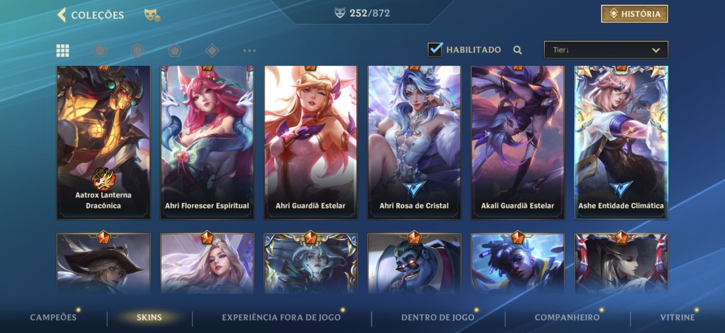 Conta de wild rift prestígio Lux e Morgana