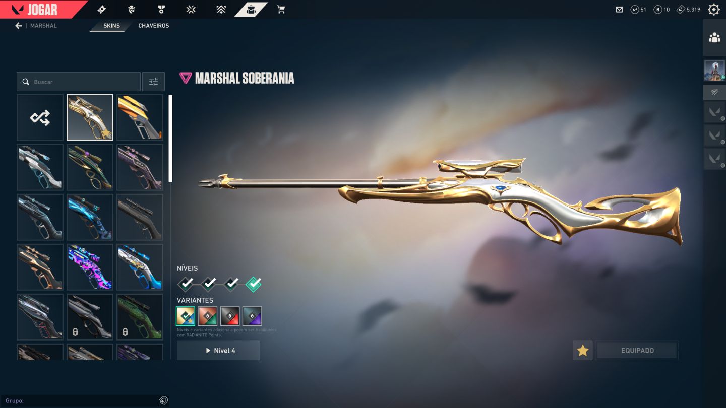 Conta Valorant, Peek ELO IMT, SKINS de todas armas e mais de 10 passes