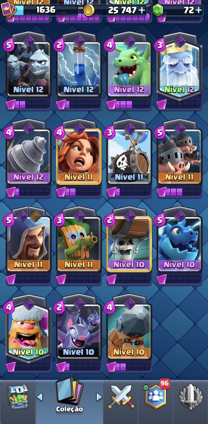 Conta Clash Royale 12K +2.6 Full lvl 16 + Torre 16