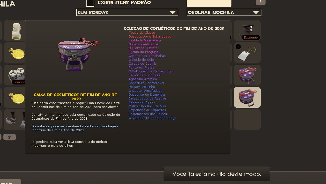Itens do jogo TEAM FORTRESS 2