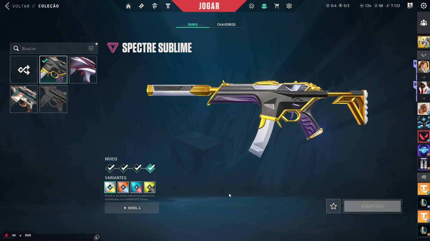 Conta Valorant com Xenocaçadora e muitas skins
