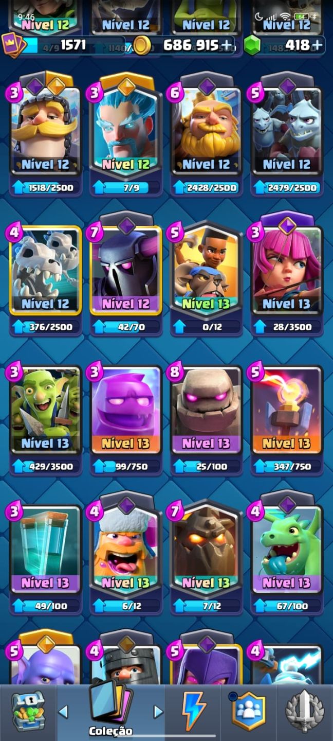 CONTA CLASH ROYALE ARENA 26 10K