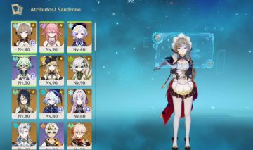 CONTA GENSHIN AR 55 / SANDRONE, YAE MIKO, CITLALI E OUTROS