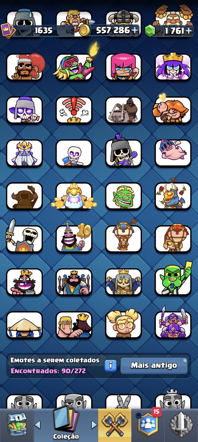 CONTA CLASH ROYALE 13K DE TROFEUS