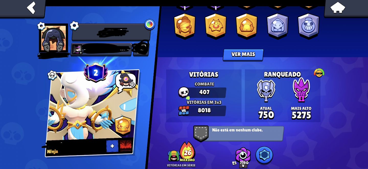 Duas contas Brawl Stars antigas e paradas