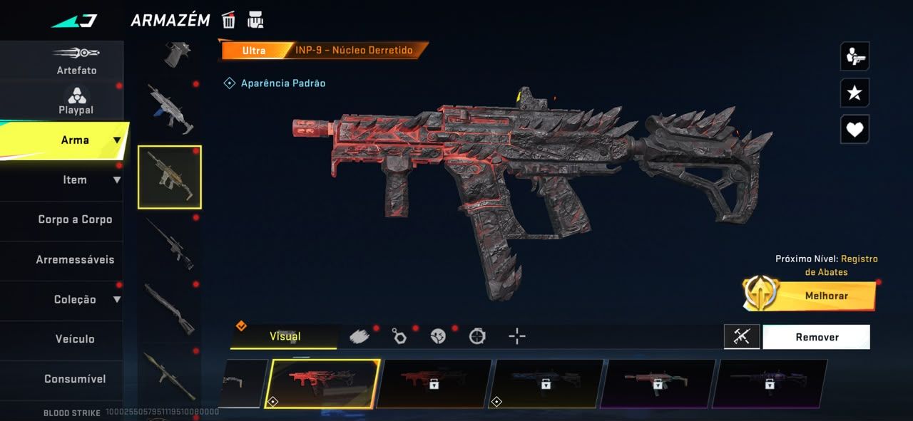 Conta blood strike stock único
