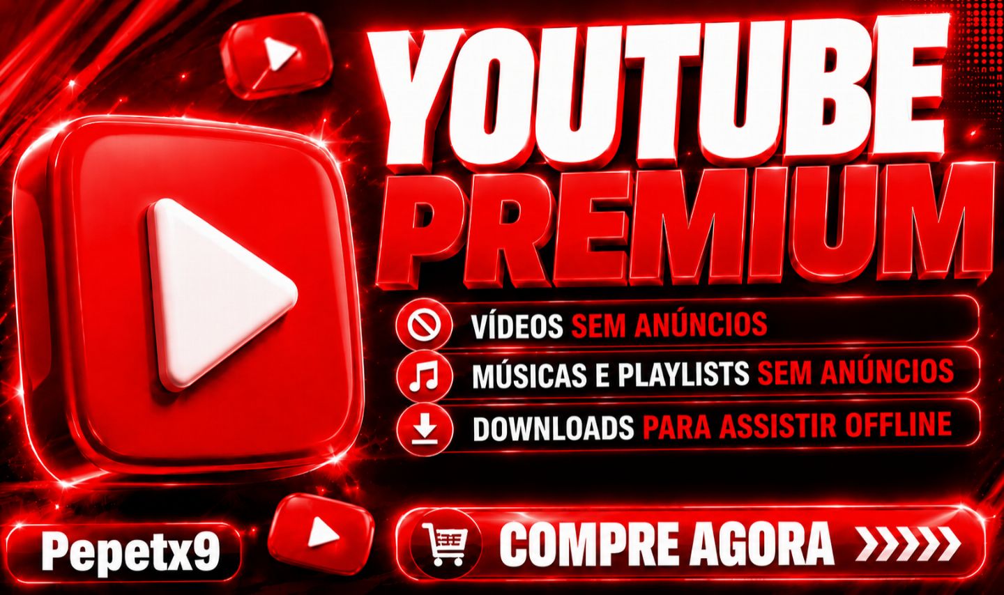 MAIS BARATO YOUTUBE PREMIUM+MUSIC 30 DIAS | NO SEU EMAIL