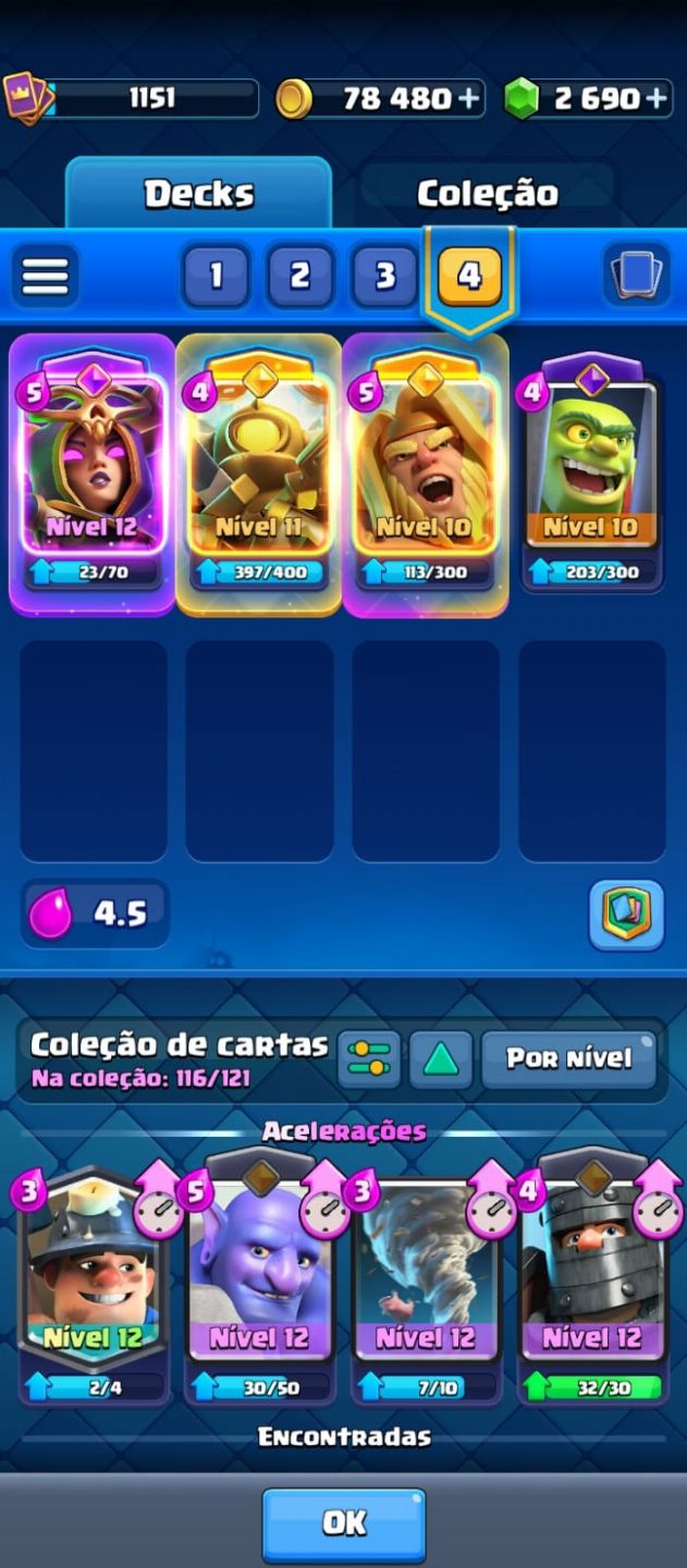 CONTA CLASH ROYALE 6387 Troféus
