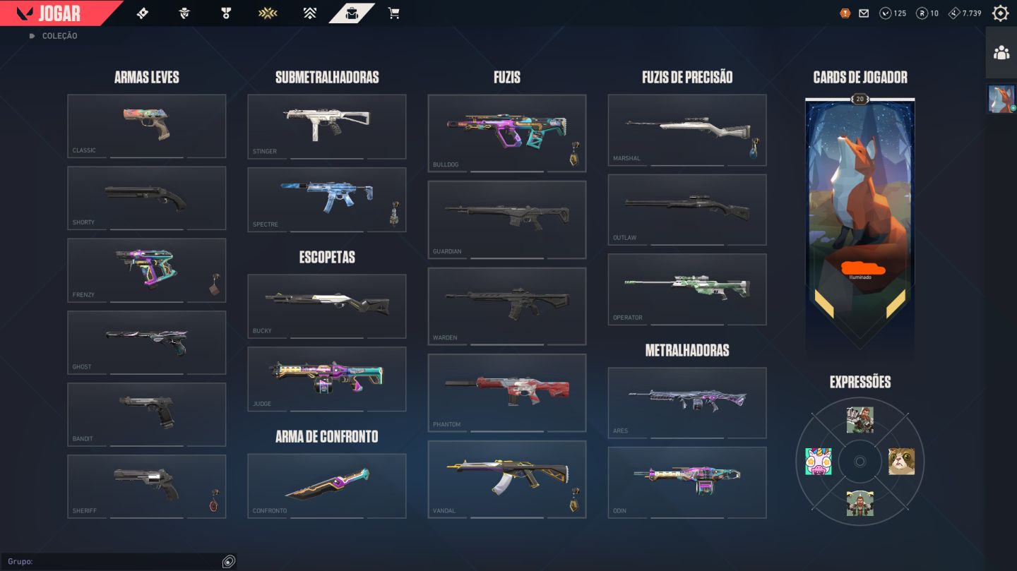 CONTA VALORANT FULL | VANDAL SUBLIME + ADAGA GLITCHPOP + ESPADA SOBERANIA + SKIN
