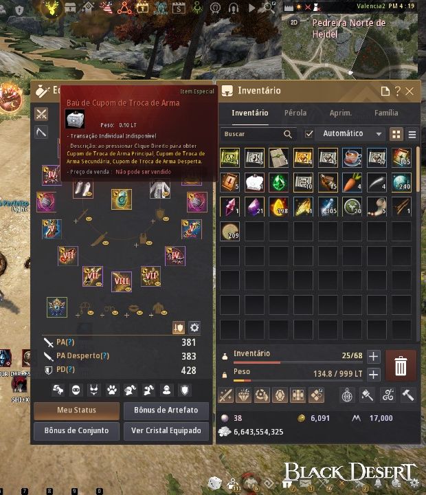 Conta Black Desert Online 810 GS