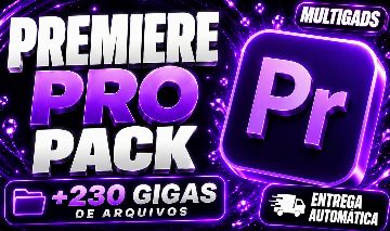 PREMIERE PRO PACK COMPLETO +230 GIGAS DE ARQUIVOS - ENTREGA AUTOMÁTICA