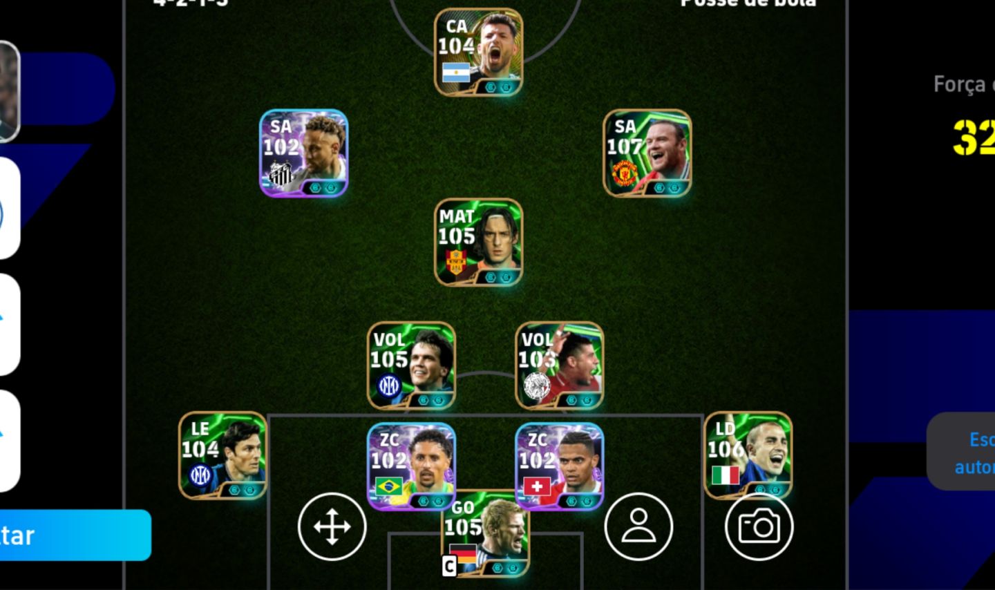 Conta efootball 3210 muito forte, boa e com cartas ótimas