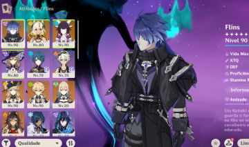 GENSHIN Flins, Columbina, Xilonem e Navia USER LIVRE