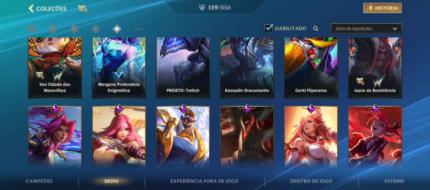 Conta de Wild Rift - Muita skin - Mestre 2 atualmente - SKINS DE PASSE!
