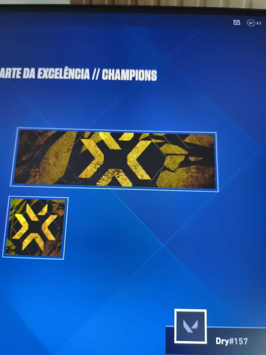 Conta top com banner Champions 2021 e quase 5k gastos