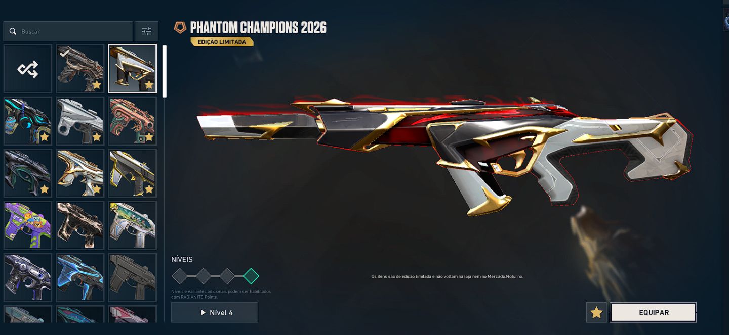 CONTA DE VALORANT COM MAIS DE 150 SKINS! (VANDAL KURONAMI e CHAMPIONS 2026!)