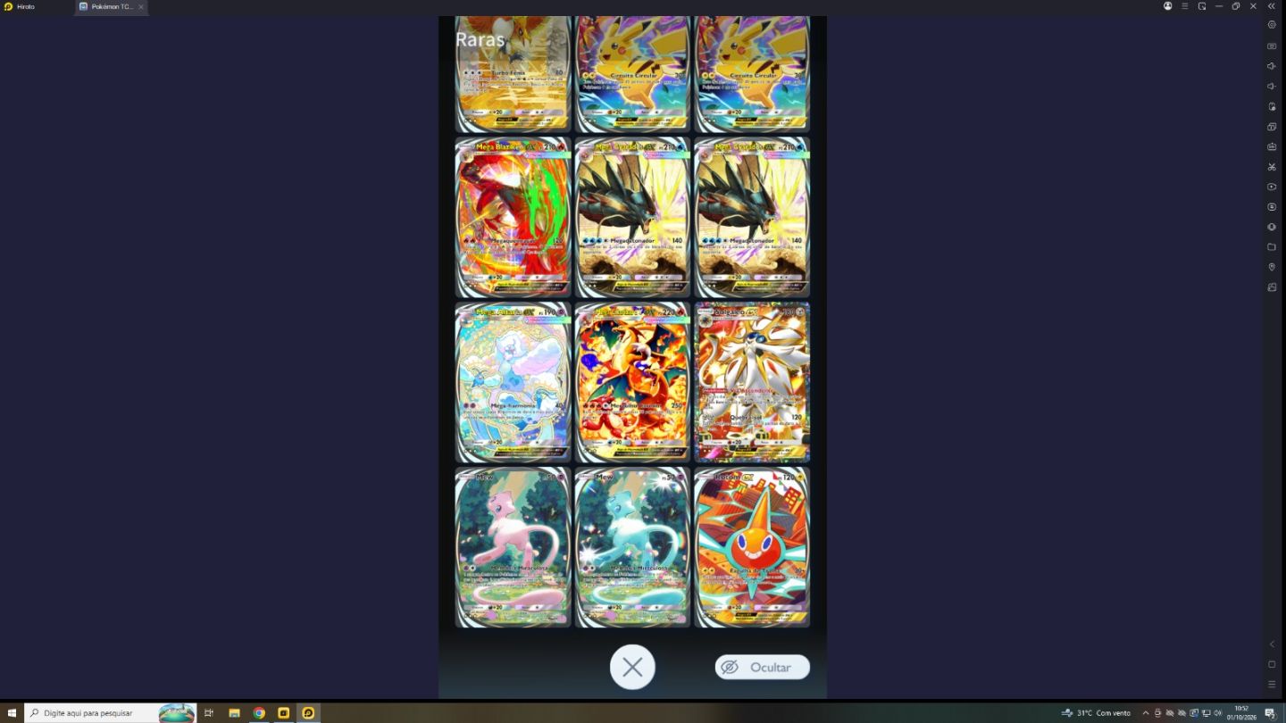 Venda de Conta de Pokémon TCG Pocket