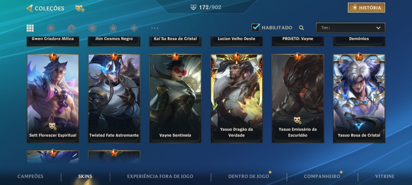 Conta lol wild Rift DESAFIANTE Com várias skins gacha
