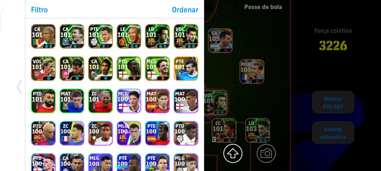 Conta de efootball top para sair rápido