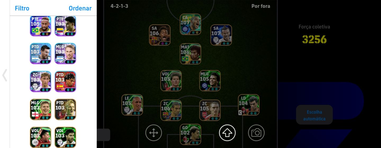 CONTA EFOOTBALL SEMI-FULL NOVO ADRIANO | NEYMAR BIG | BALE 107 | ZICO TIME 3260