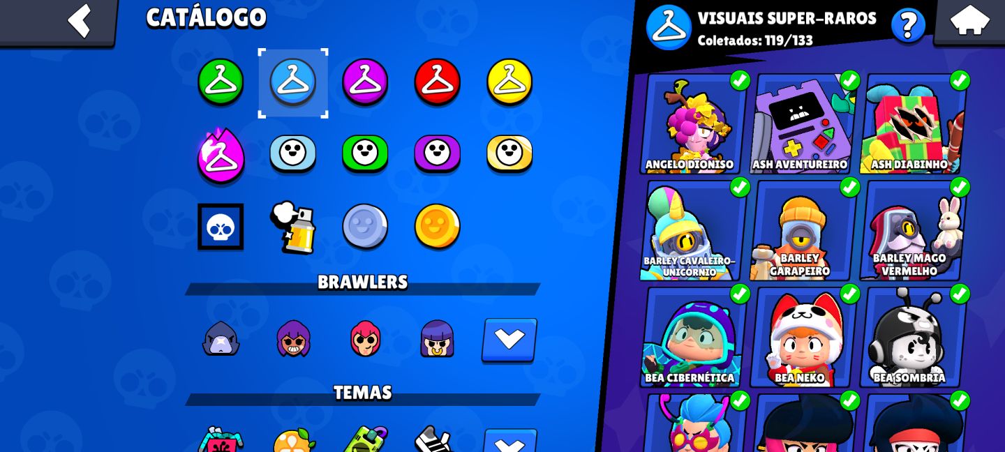 CONTA BRAWL STARS DE 2019 - RECURSOS e Itens exclusivos