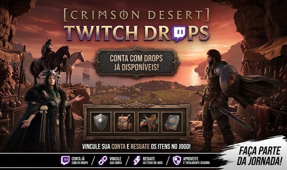 Crimson Desert - TWITCH DROPS - ENTREGA RAPIDAO (ITENS NA DESCRIÇÃO)