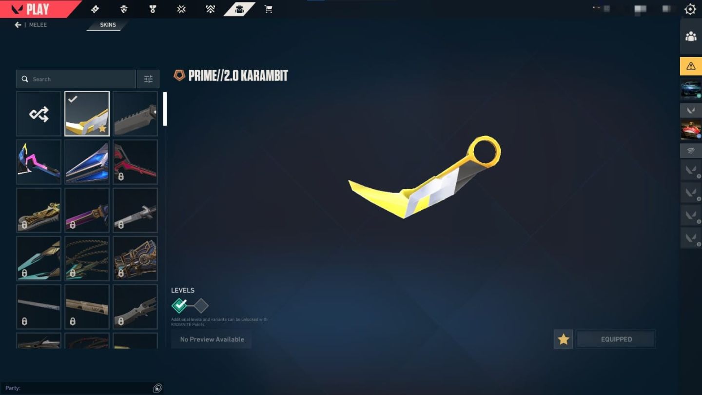 CONTA VALORANT PLATINA | LVL 267 | 6 VANDALS PREMIUM + KARAMBIT SUBLIME