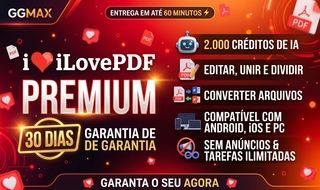 Conta iLovePDF Premium (30 Dias) + 2.000 Créditos IA