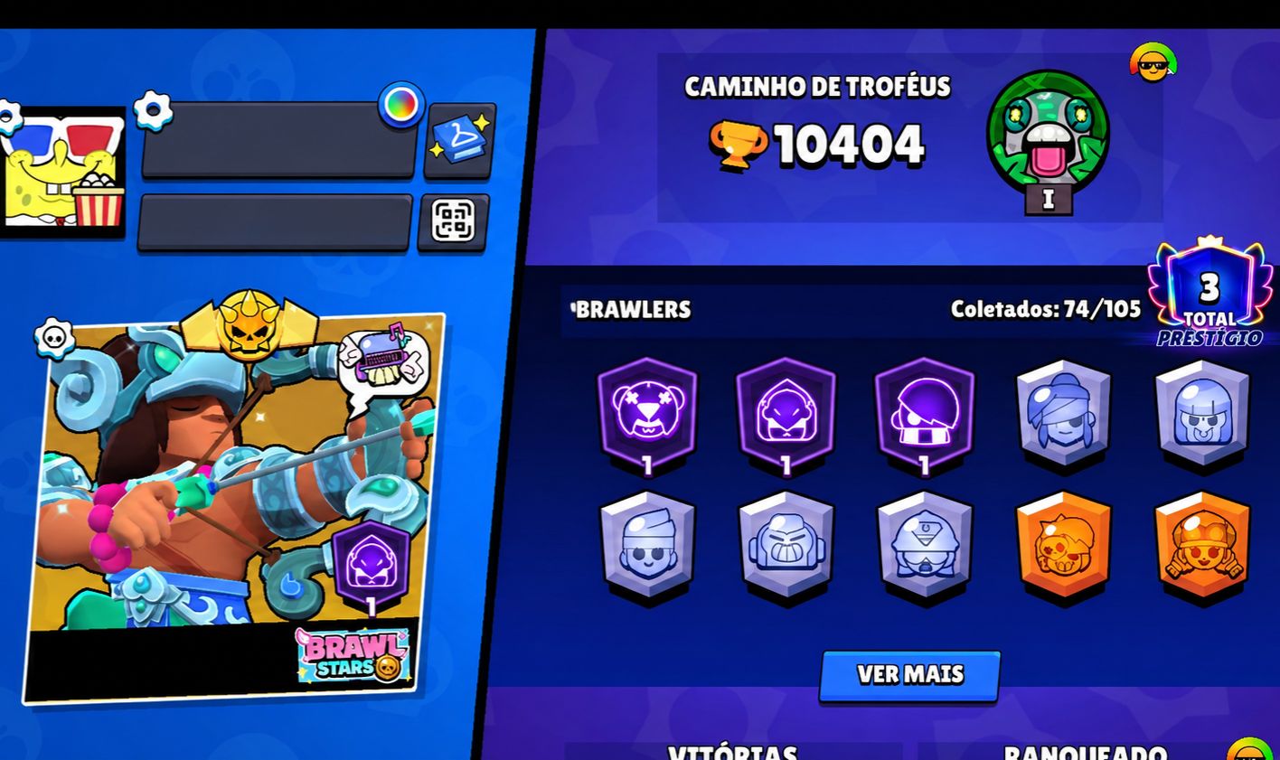 Conta Top Brawl Stars e Clash Royale, as duas estão bem tops