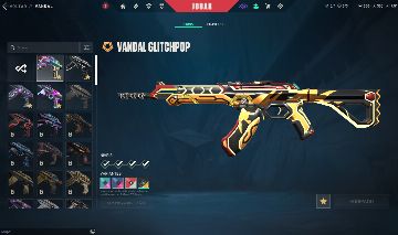 CONTA VALORANT VANDAL GLITCHPOP +FACA LÚGUBRE + SPECTRE SAQUEADORA + MUITA SKINS