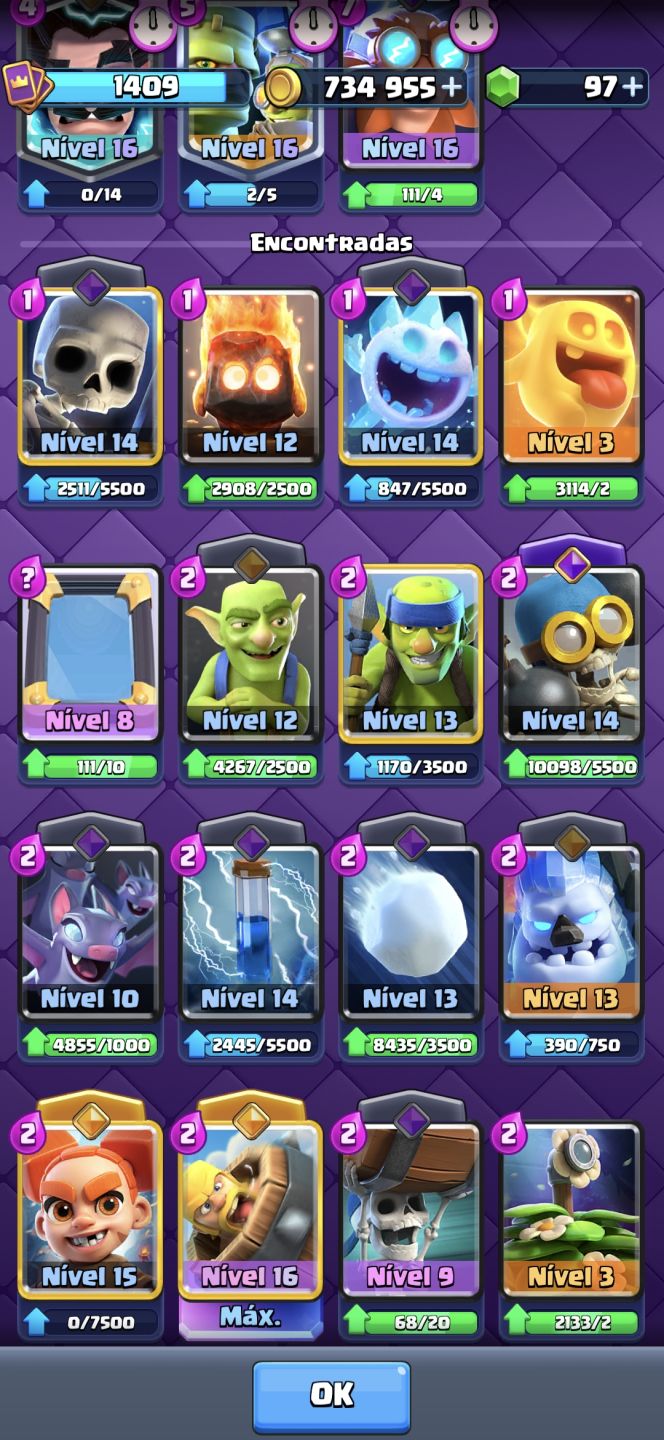 [CLASH ROYALE ] CONTA 13.1K TROFÉUS 4 ANOS DE CONTA