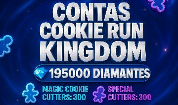 [MENOR PREÇO] Conta Reroll Cookie Run: Kingdom 460.000 Diamantes Diamantes