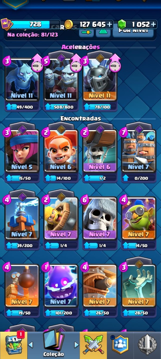 1 x 07 12 22 3.9K 4 1 81 CONTAS UPADAS E BARATAS CLASH ROYALE +CAMPEÕES +EVO