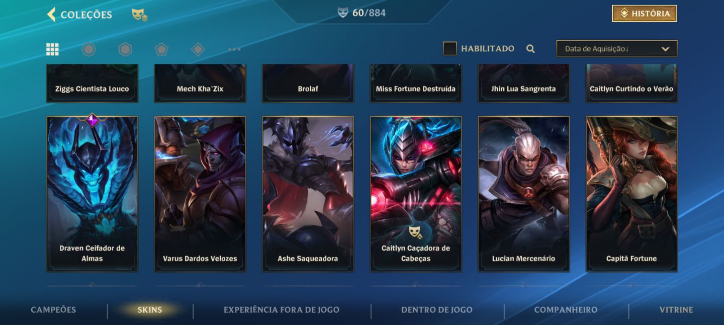 Conta Wild Rift com 2 skins exclusivas raras