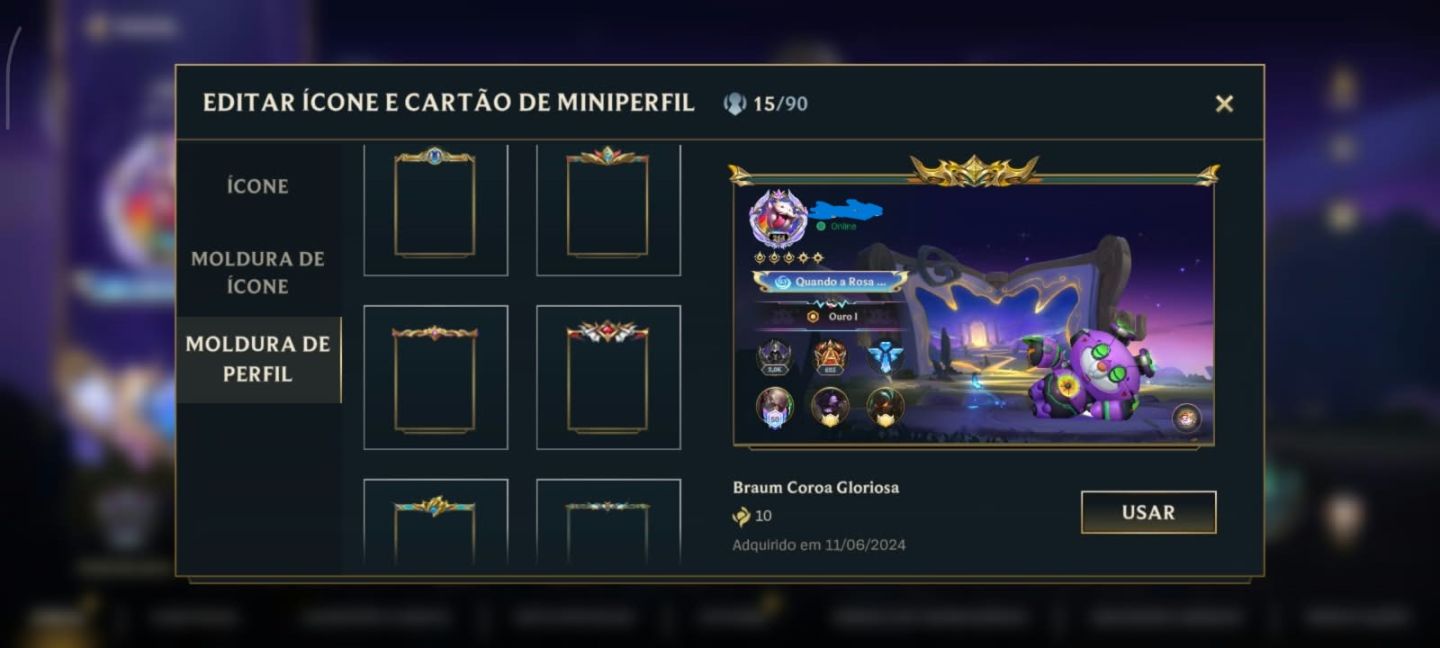 Conta de Wild Rift