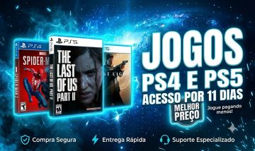 JOGOS PS4/PS5 BARATOS | ACESSO POR 11 DIAS | ENTREGA RÁPIDA