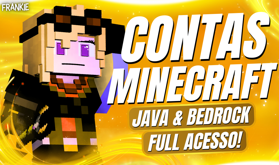 [MENOR PREÇO] MINECRAFT CONTA JAVA & BEDROCK | FULL ACESSO
