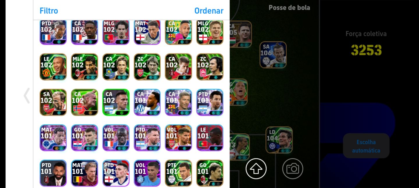 CONTA EFOOTBALL 3253 DE FORÇA! ELENCO ABSURDO, SÓ BRABO!